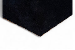Black leather sample on a white background