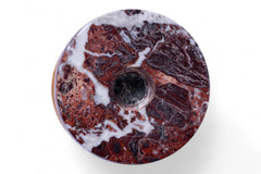 Marble-patterned object on a white background