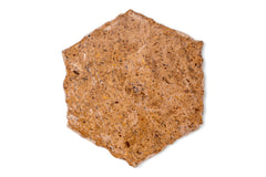 Brown stone tile on a white background