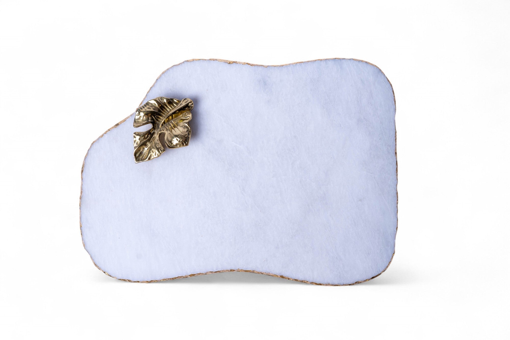Abstract Marble Tray White