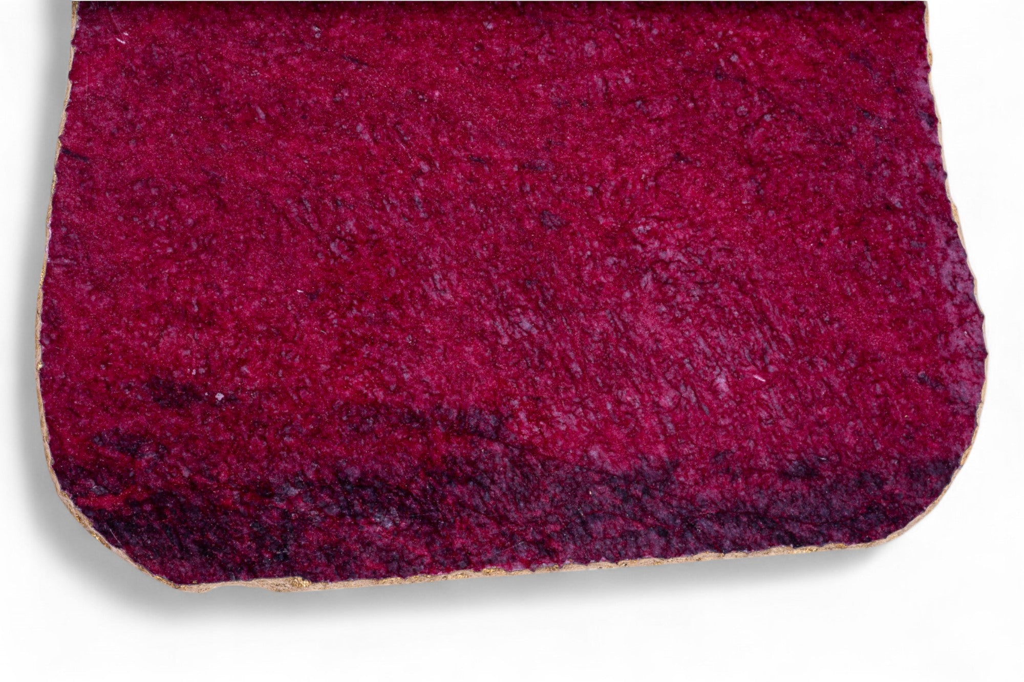 Close-up of a textured red-brown fabric swatch