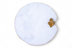 Abstract Marble Tray White