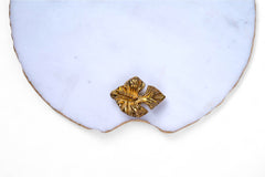 Abstract Marble Tray White