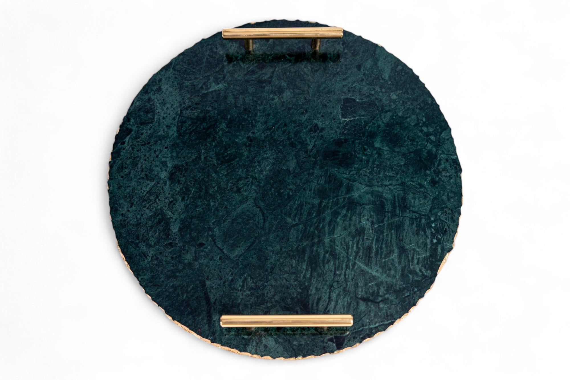 Round Marble Tray Jade Green