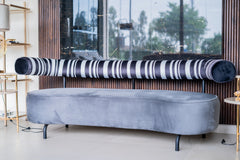 Monochrome Striped Sofa