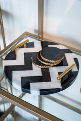 Marble Platter – Chevron