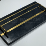 Black Brass Inlay Tray