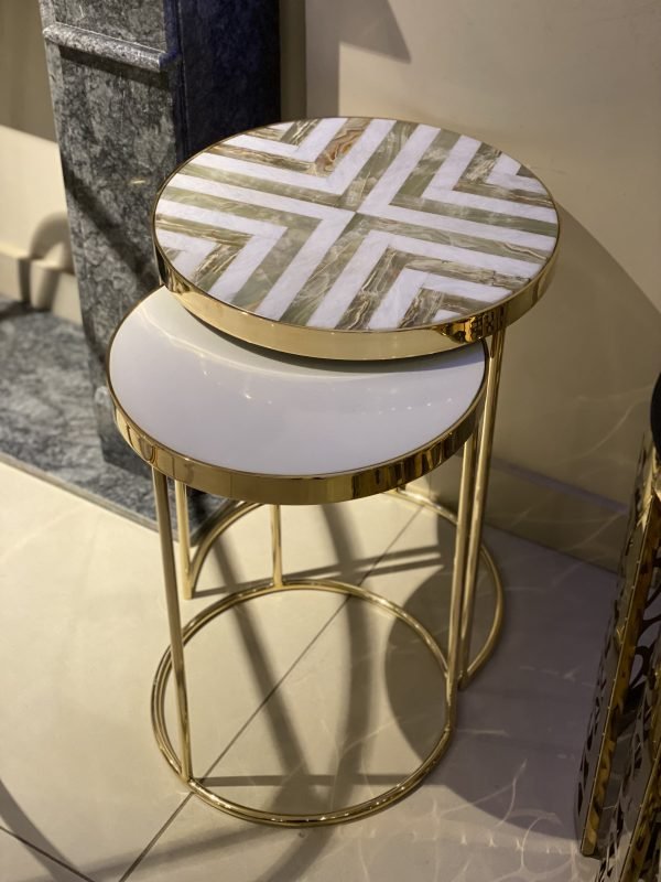 D143C0A6-DC29-42EC-B54A-2E660AADD737 Brass Nested Set - Image 1