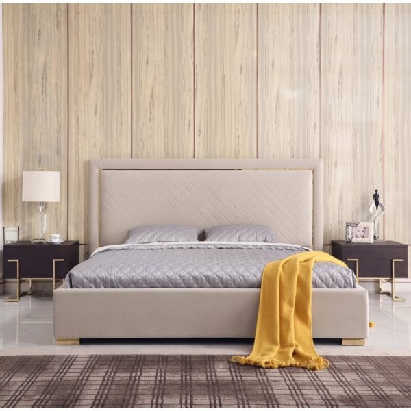 Maisha+King+Tufted+Upholstered+Low+Profile+Platform+Bed Mesha - Image 1