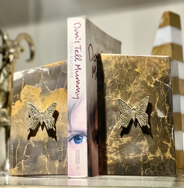 Butterfly Marble Bookends - Image 1