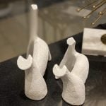 White Cat Sculpture