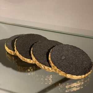 Set of 4 Coasters Set - Black